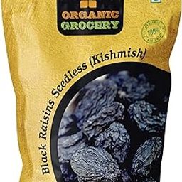 Organic Grocery Seedless Black Raisins 1kg|Dried Kishmish Without Seeds,Dry Grapes|Kali Kismis Dry Fruits|Kali Darakh For Festival Celebration|Gift Pack For Family,Friends,Corporate Office Gifts Combo-image-24