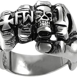 Rings For Men Iron Fist Biker Ring Adjustable-image-57