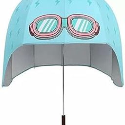™ Helmet Shape Kids Umbrella, Blue Sun Shade Helmet Umbrella for Children, Umbrella for Boys and Girls,Big Cute Sun Umbrella Rain Women Girl Kids UV Dual-purpose Long Handle Helmet Umbrella-image-4