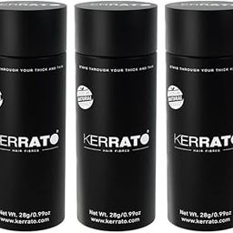 Kerrato Hair Fibres for Thinning Hair (DARK BROWN) Natural - 28g - Pack of 3 - Conceals Hair Loss in 10 seconds - Natural Hair Thickener & Fibers for Men & Women-image-34