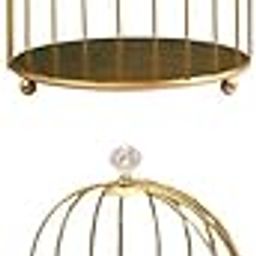 UJEAVETTE® Bird Cage Desktop Perfume Organizer Holder Countertop Makeup Rack 2 Tiers-image-50