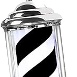 THE STYLE SUTRA® Barber Pole Light Rainproof Barber Shop Rotating Light for Business Activity Black White 28cm-image-89