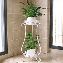 Dime Store Plant Stand For Balcony Living Room Flower Pot Stand Outdoor Indoor Plants Plant Holder Home Decor Item (Planter Style, White)-image-35