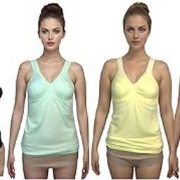Women's Tank Top Pack of 4 Multicolor-image-91