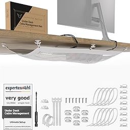 Cable Management net - Under Desk Wire Management - Flexible Under Desk Cable Management Tray White-picture-10