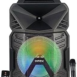 Intex Thriller 450 Bluetooth Trolley Speaker | 45W Powerful Sound with Wireless Karaoke Mic | LED Display | TWS Function & Remote | Deep Bass Party Speaker (Black)-image-30