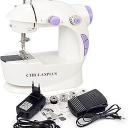 Sewing Machine, Portable Stitching Machine with Foot Pedal, Mini Silai Machine, White-image-6