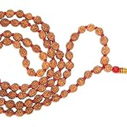 4 Mukhi Rudraksha Mala Original Certified 8-10 mm Rudraksh Jaap Mala for Pooja Astrology (108+1 Beads)-image-52