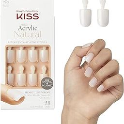KISS Salon Acrylic Natural Nails, ââ‚¬Å“Brief Encounterââ‚¬Â, Real Short, Ultra-Smooth Finish, DIY At-Home Manicure Kit with Pink Gel Nail Glue, Mini File, Manicure Stick, and 28 Nails in 14 sizes-image-38