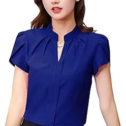 Women Blouse Half Sleeve Office Lady Shirt Women Tops-image-53