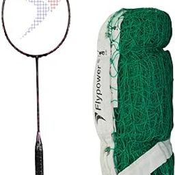 FLYPOWER Badminton Racket Comet with NET 650 Green-picture-27