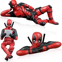 PUJI Deadpool Figure, 3 PCS Car Accessories, Anime Figures Model, Action Figures, Model Figure Ornaments, Anime Cartoon Characters for Home Car Desk, and Computer Decorations-29