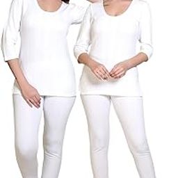 Women's Thermal Set, Ladies Body Warmer 3/4 Sleeves Top and Leggings for Winter Combo (Pack of 2)-image-61