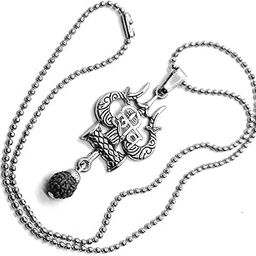 Shiva Mahakal Locket Pendant Necklace Chain Mahadev Shankar Bholenath GX372-image-98