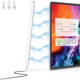 Wireless Charging Pencil for iPad with Magnetic, only Compatible with Apple iPad Pro 11” 1/2/3/4, iPad Pro 12.9” 3/4/5/6, iPad Air 4/5, mini5/6-16