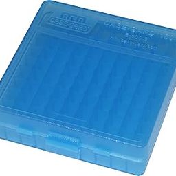 Clear Blue : MTM 380/9MM Cal 100 Round Flip-Top Ammo Box-picture-22