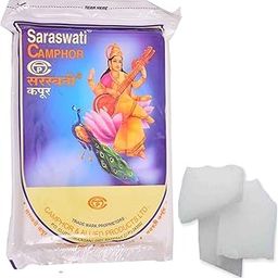 Camphor Slab Saraswati Kapoor Natural Camphor Blocks Camphor Diffuser for Puja/Pure, Kapoor Dani, Havan and Pooja (White Color) - 500 Grams-1