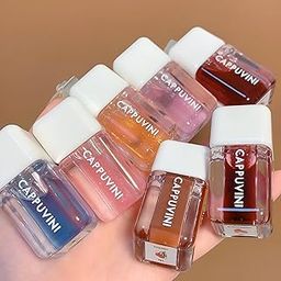 CAPPUVINI Glossy Lip Glaze | Moisturizing Lip Tint | Moisturizer & Liquid Lipstick Combo | Transparent Glossy Finish with Lip Care Benefits | Lip Balm Shine + Lips Tint | Baby Pink, Red & Brown Nude 7 Shades + SET-A/B/C (SET-A(01,03&04), 9g)-picture-11