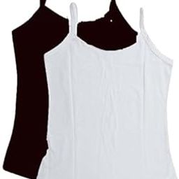 OK INTERPRISES Woman Camisole Slip Pack of 2WHITE and Black(Small)-picture-32