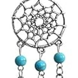 Dream Catcher And Turquoise Beads Pendant For Women And Girls-image-89