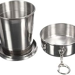 RAYNERS Steel Folding Glass | Portable Collapsible Travel Cup for Water, Juice, Outdoor Camping, Office, School, Reusable Drinking Glass-image-9