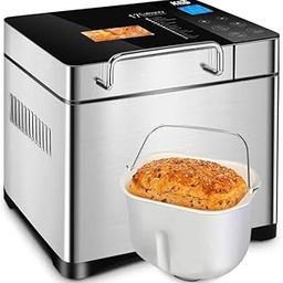 Mann Mart‚Versatile 17-in-1 Bread Maker: Automatic Nut & Fruit Dispenser, Non-Stick Ceramic Pan, Digital Controls for Effortless Baking-image-80
