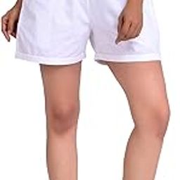 Cotton Shorts for Women with 2 Pockets - Comfortable Casual Summer Shorts for Beachwear, Vacation, and Everyday Use, Lightweight and Breathable-image-22