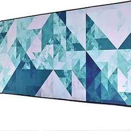 Seagull flight of fashion Large Extended XXXL Gaming Mouse Pad with Non-Slip Rubber Base, Stitched Edge Mouse Mat for Laptop, Computer - 90 x 40 x 0.3 cm - Green Crystal-16