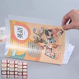 Bennort Transparent Paper Sticker Book Cover Film [30Pcs-3 Different size-10 Each] Waterproof Book Biding Cover, Self-Adhesive Book Cover Sheet for Office School Textbook Protective Case Clear Matte-1