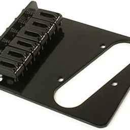 Replacement Guitar bridge for Tele style electric guitar,6-Saddle Modern Style,BLACK-picture-17