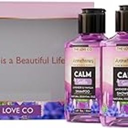 THE LOVE CO. Calm & Soothe Gift Collection Kit | Indulge in Travel Pack Shower Gel, Body Lotion & Shampoo | Ideal Birthday & Special Occasion Hamper - Pack of 3-image-25