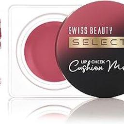 Swiss Beauty Select Lip And Cheek Cushion Creamy Mousse with Vitamin E | 12 Hours Stay | Shade- Elevate Pink, 4.5gm |-45