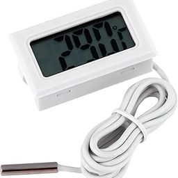 DKP Medicams Mini LCD digital thermometer sensor wired for Room temperaure/fridges, Indoor Outdoor Portable Pocket LCD Electronic Temperature Meter Tester Instant Read Thermocouple-3