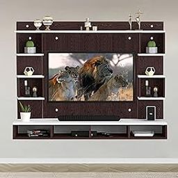 The Good Luck TV Stand for 24 to 55 Inches TV Wood Floating Entertainment Wall Mounted Walnut TV Stand Floating TV Shelf Media TV Console for Living Room Bedroom (24-32 Inches)-image-29