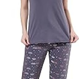 Cotton Night Suit for Women Girls | Women's Cotton Printed Night Suit Set of Shirt & Pyjama, Night wear Dress, Relaxed wear for Women Girls-image-6