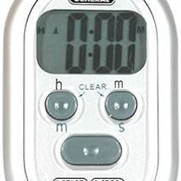 General Tools TI150 Digital Stopwatch/Clock with Flashing/Vibrating Alarm-56