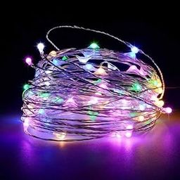 HUMAIZAR Fairy String Battery Operated Magical Fairy Light for Hampers Birthday Parties Wedding Gifts Diwali Christmas Halloween Gifts Lights(5M 50 Led 3 AA Battery Multi Color) (Pack of 1)-image-39