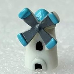 Polyresin Miniature Windmill, Multicolour, Set of 5-17