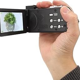 ELBME® 4K WiFi Digital Video Camera, 48MP 18x Digital Zoom Vlogging Camera with 3 Inch IPS Touch Screen, Remote Control, Fill Light, Vlogging Camcorder for Travel Wedding-picture-1