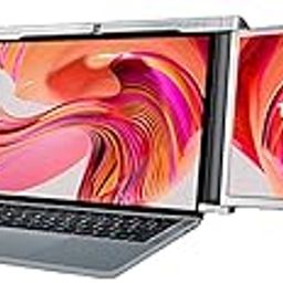 Electronic Monitor Screen 13.3” FHD 1080P Portable Tri-Screen Monitor for 13.3"-17.3" Laptop with Kickstand, Card Reader, USB Cable; Compatible with MacOS Windows.-10