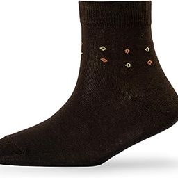 Men's_Socks Brown Colour Cotton Fabric Motif Free Size Ankle Length Casuals & Formals Wear Socks Pack Of 1 M1-2140-Brown-image-43