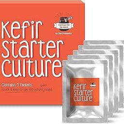 Zoh Probiotics Milk Kefir Starter Culture | 55+ Live Active Probiotic Strains | Pack of 5 Makes 100 Litres | Easy DIY Probiotic Drink | Gluten-Free & Vegetarian-image-59