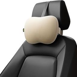 Frido Mini Car Neck Pillow | Compact Ergonomic Memory Foam | Relieves Neck & Shoulder Strain | Ultrasoft Neck Rest Pillow for Comfortable Rides | Breathable Microfiber | Washable Velvet Cover | Beige-9