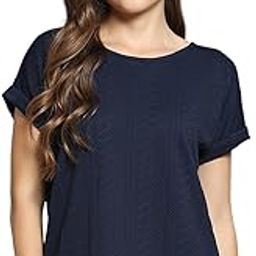 Women's Round Neck Top | Half Sleeve Casual Wear | Stylish & Comfortable | Everyday Wear Top for Women-image-63