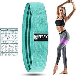 FEGSY Fabric Resistance Loop Bands for Exercise, and Workout Non Slip Hip Booty Bands for Squats, Legs, Thigh, Glutes and Butt - Ideal for Men, and Women-picture-29