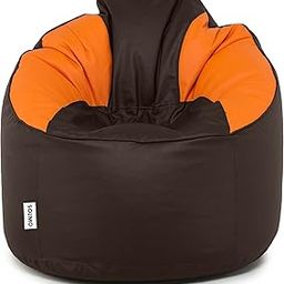 Amazon Brand - Solimo Muddha Sofa XXXL Bean Bag Cover Without Beans (Brown & Orange)-picture-9