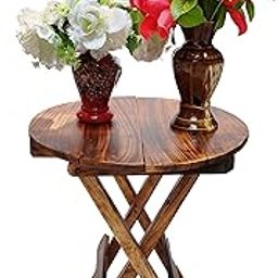 Antique Bed Side Table (Wood,Brown)-23