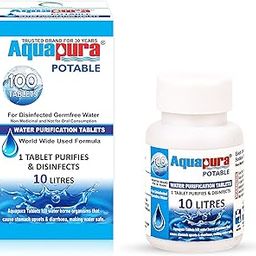 Aquapura Potable for Purification 100 Tablets Pack, Each Tablet for 10 litres Water (Water Purifiers), 3 Years Shelf Life & Warranty-picture-13