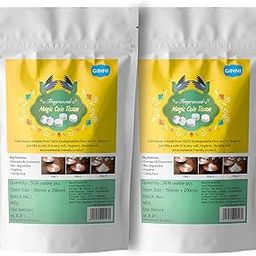 GINNI Fragrance Magic Tablet Coin Tissue Mini Compressed Cotton Towel, Disposable, Biodegradable and Multi-Purpose Wipes Facial Tissues, Magic Napkin Expands With Water (Pack of 100 Pcs)-picture-18