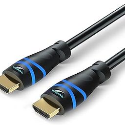 BlueRigger 8K HDMI 2.1 Cable (6FT, 8K 60Hz HDR, 4K 120Hz, High Speed 48Gbps with Ethernet, eARC, 3D, HDCP 2.3) - Compatible with PS5, Xbox, Roku, Apple TV, Switch, PC-12